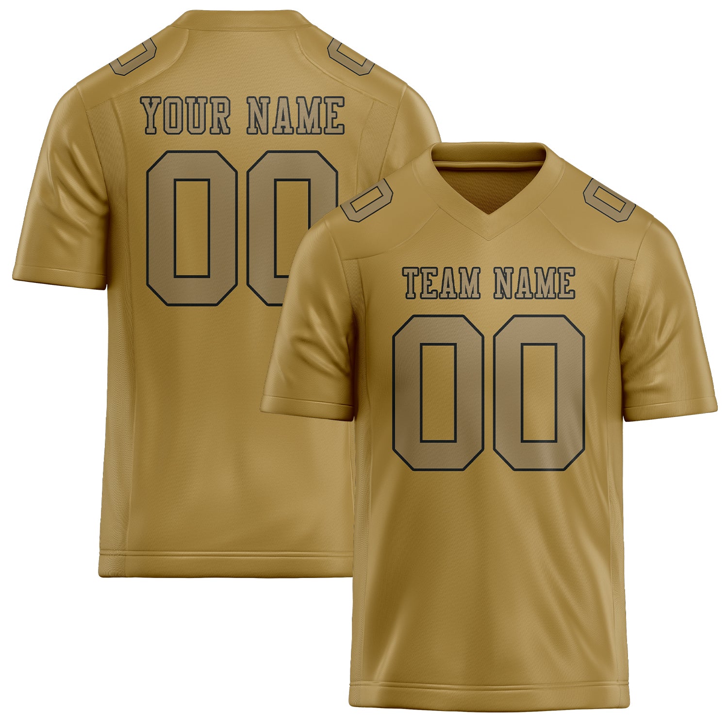 Maßgeschneidertes Professionelles Khaki Hellkhaki Rugbytrikot