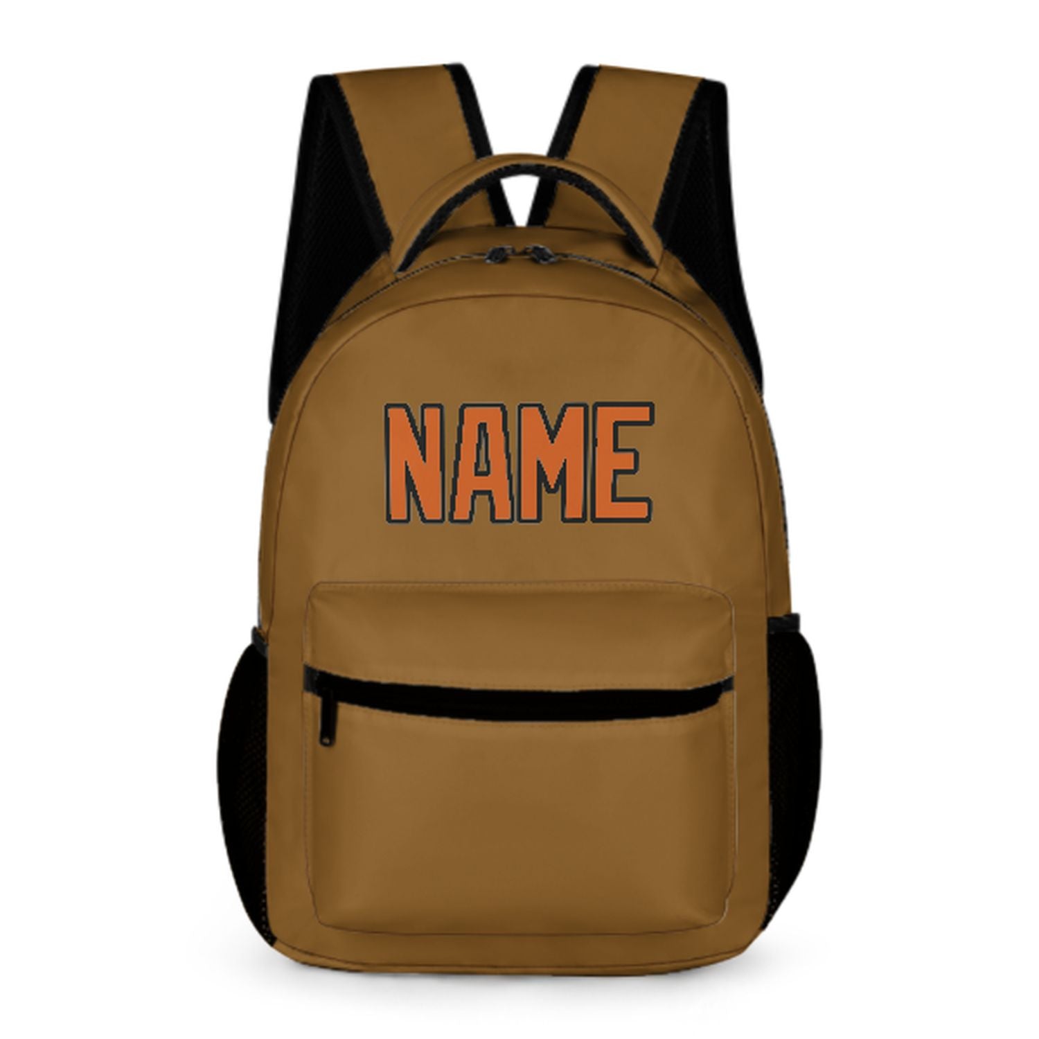 Maßgeschneidertes Khaki Orange Kinderrucksack