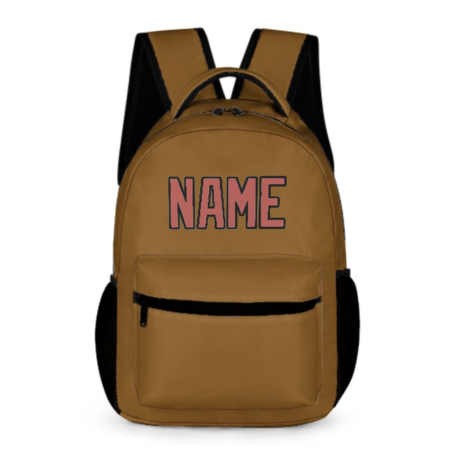 Maßgeschneidertes Khaki Kupferrose Kinderrucksack