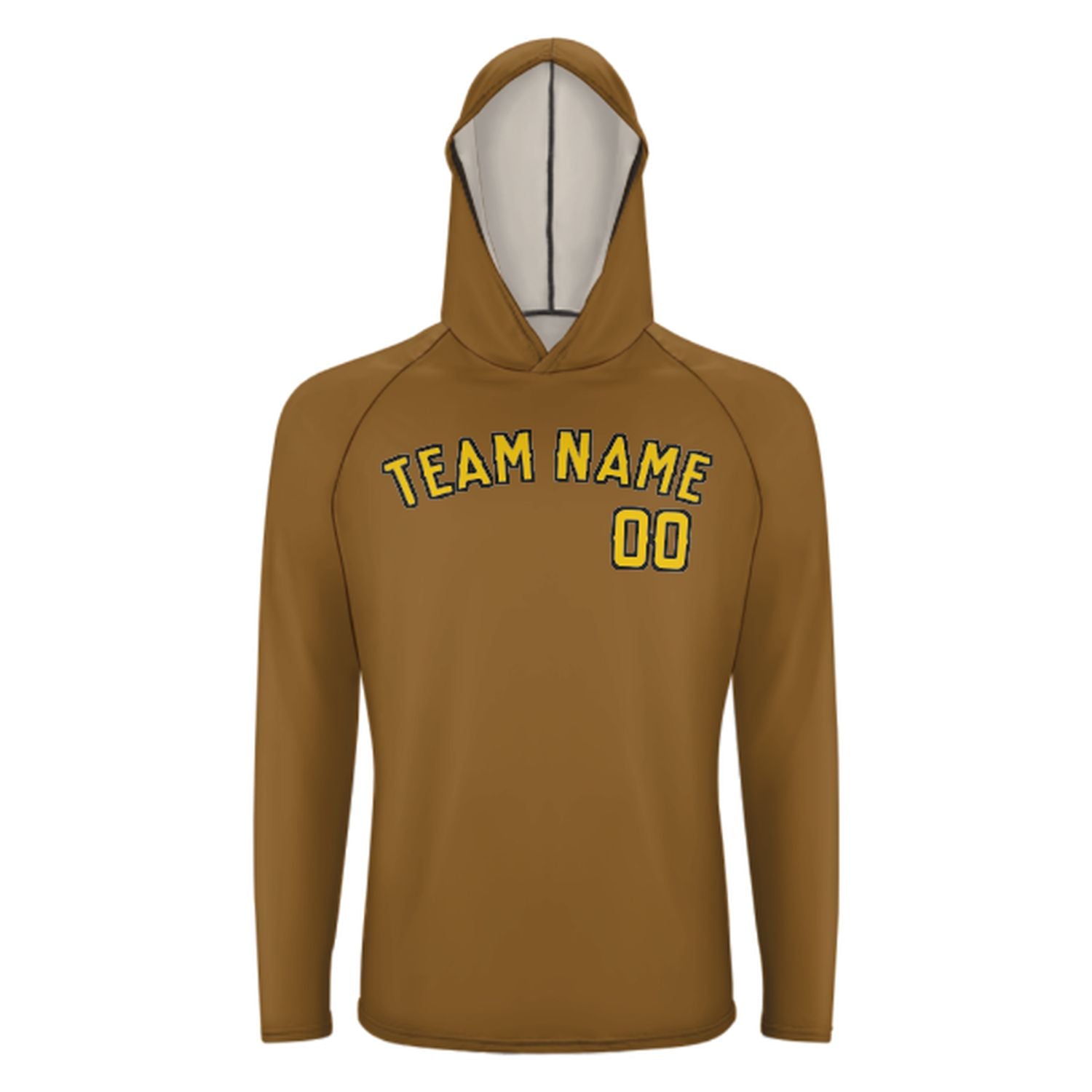 Maßgeschneidertes Khaki Gold UV-Hoodie