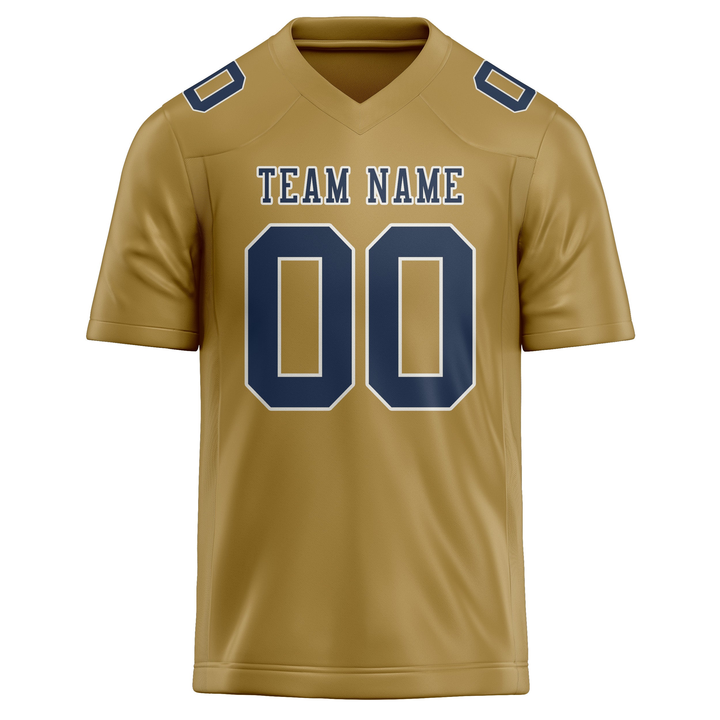 Maßgeschneidertes Professionelles Khaki Marineblau Rugbytrikot