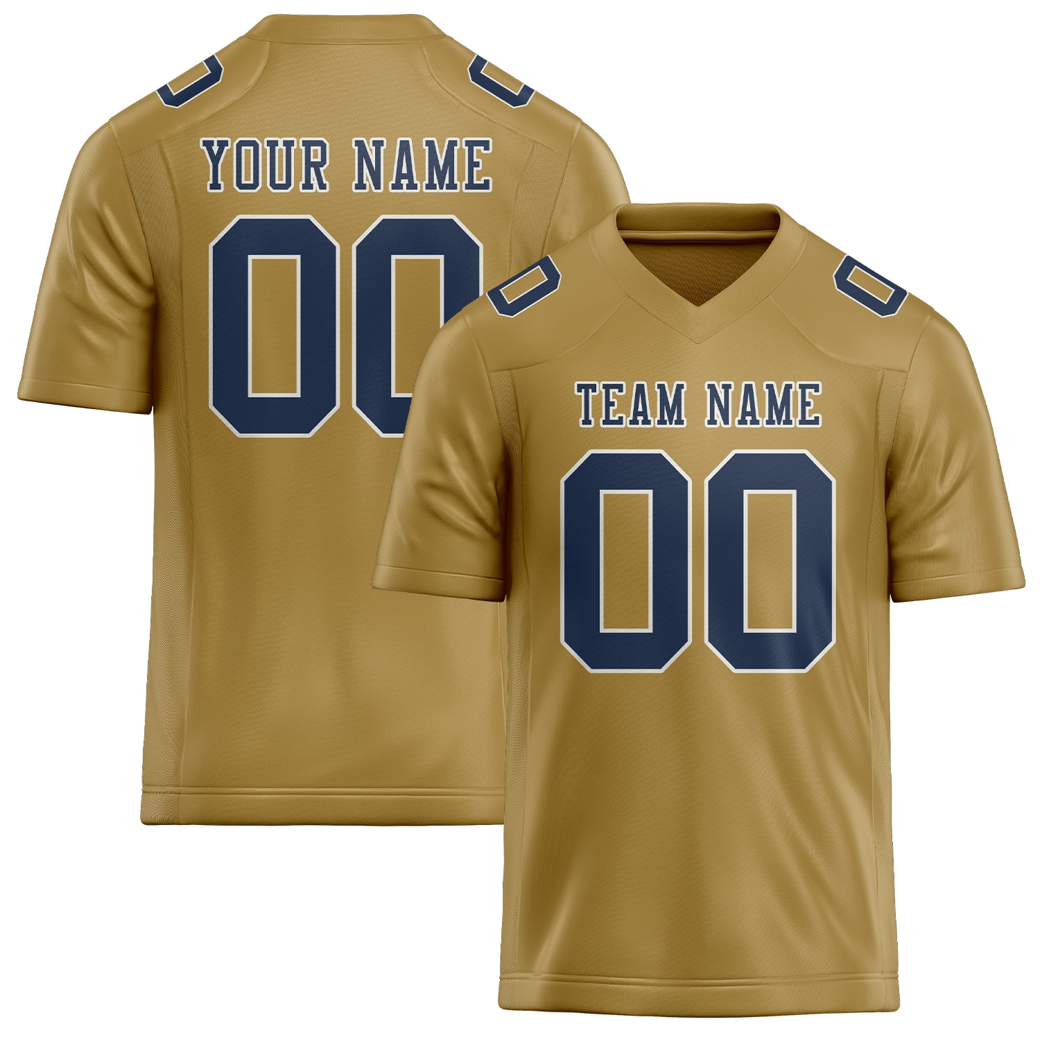Maßgeschneidertes Professionelles Khaki Marineblau Rugbytrikot