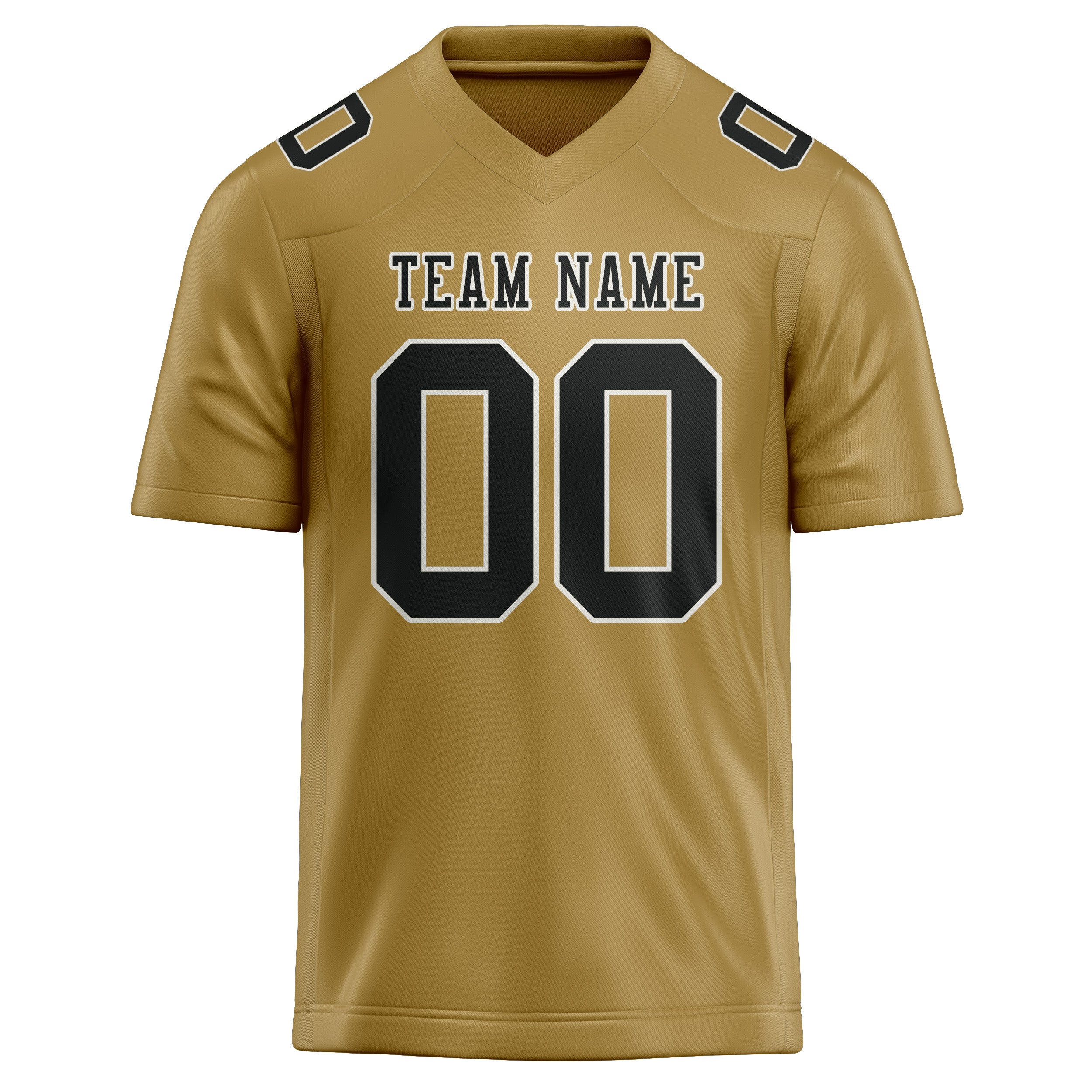 Maßgeschneidertes Professionelles Khaki Schwarz Rugbytrikot