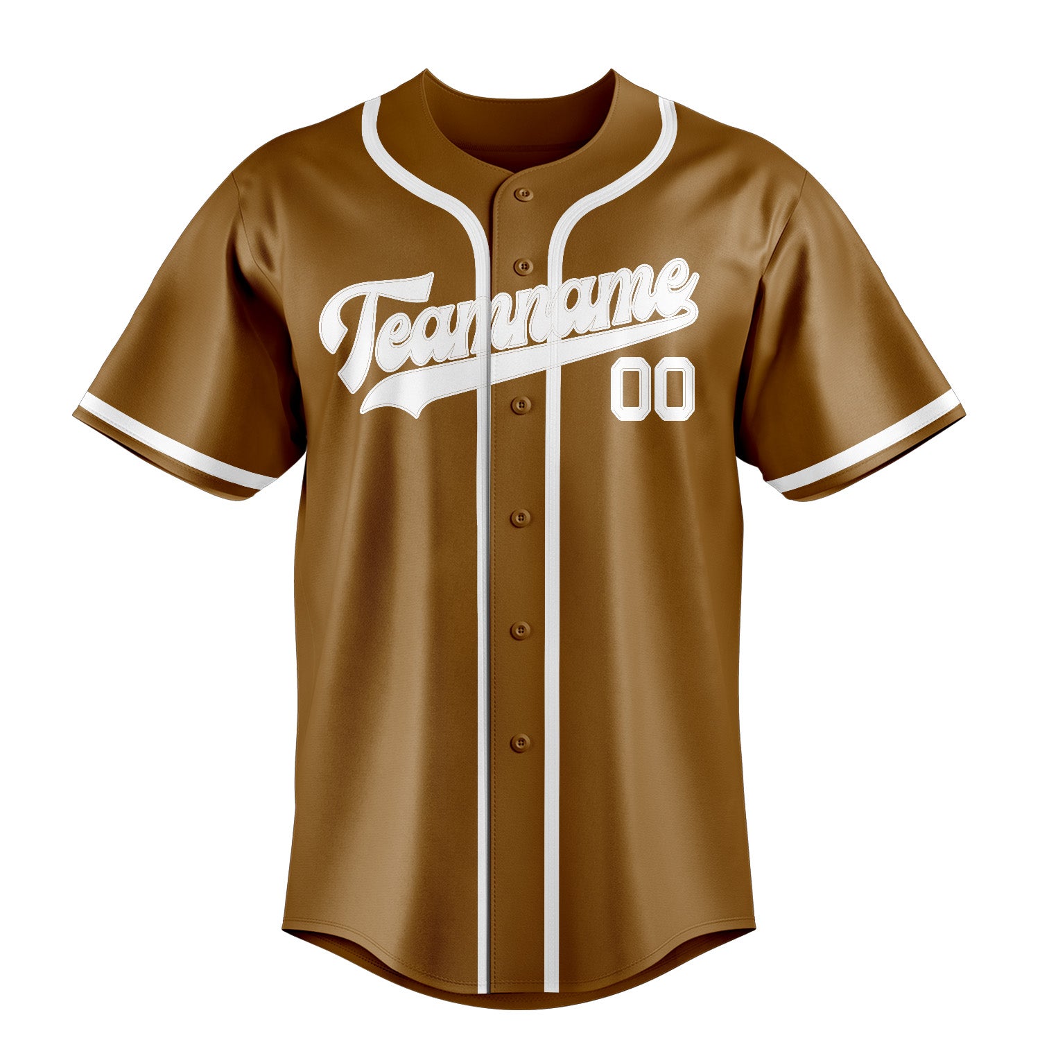 Benutzerdefiniertes Professionelles Khaki Weiß Baseballtrikot