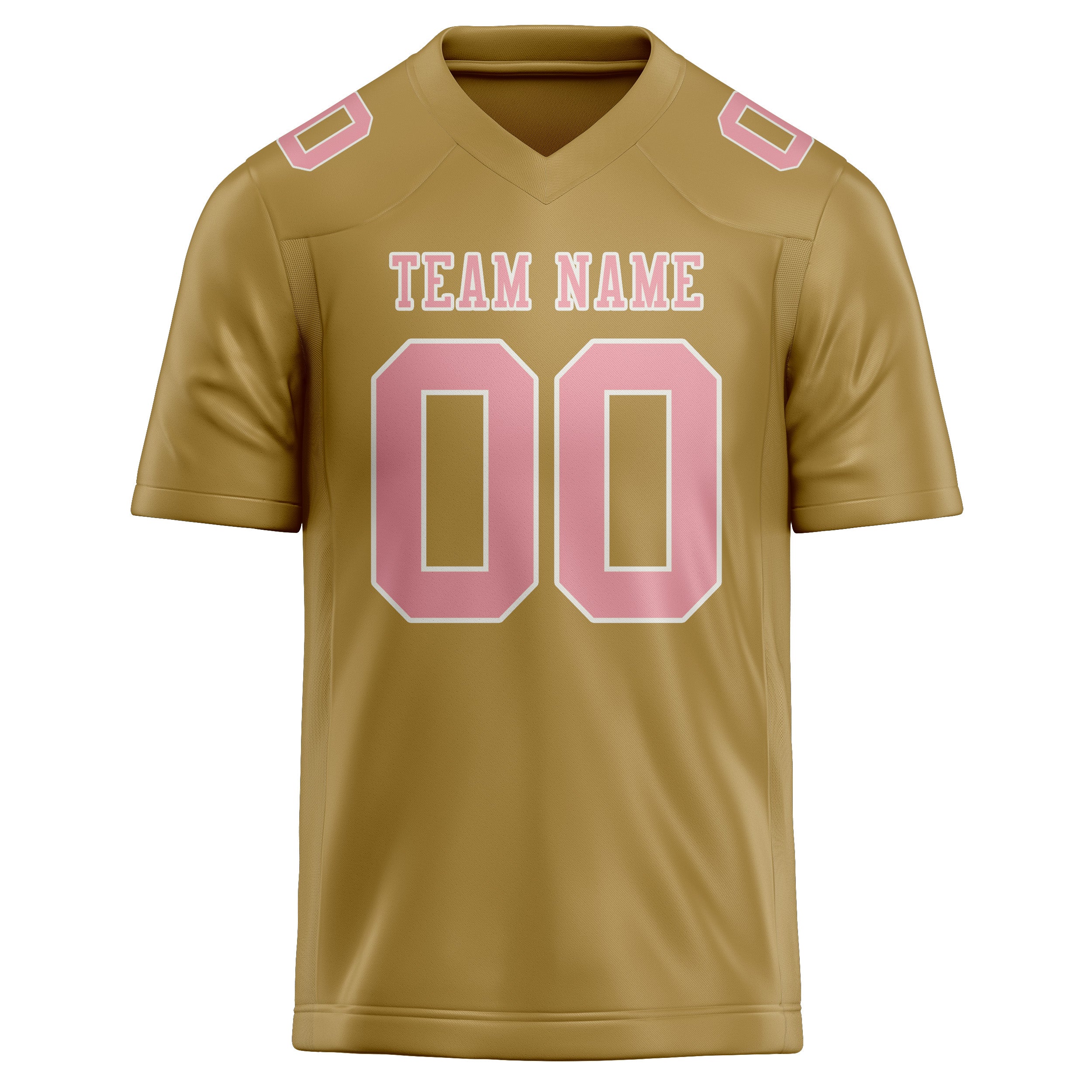 Maßgeschneidertes Professionelles Khaki Rosa Rugbytrikot