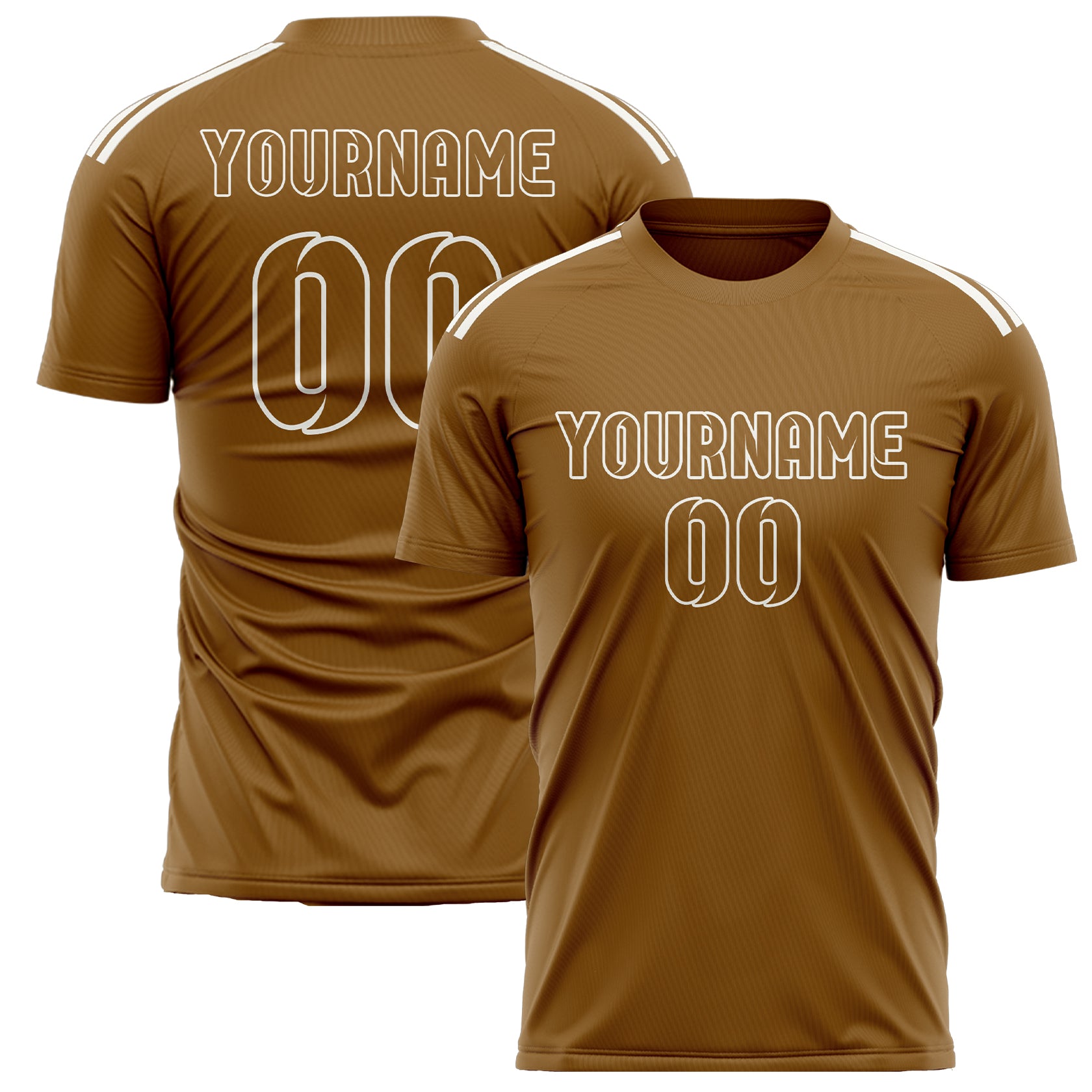 Benutzerdefiniertes Professionelles Khaki Khaki Fußballtrikot
