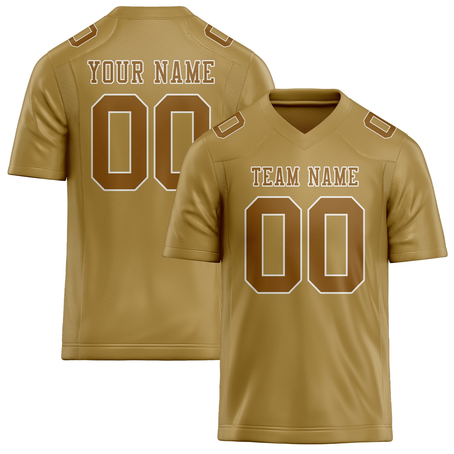 Maßgeschneidertes Professionelles Khaki Khaki Rugbytrikot