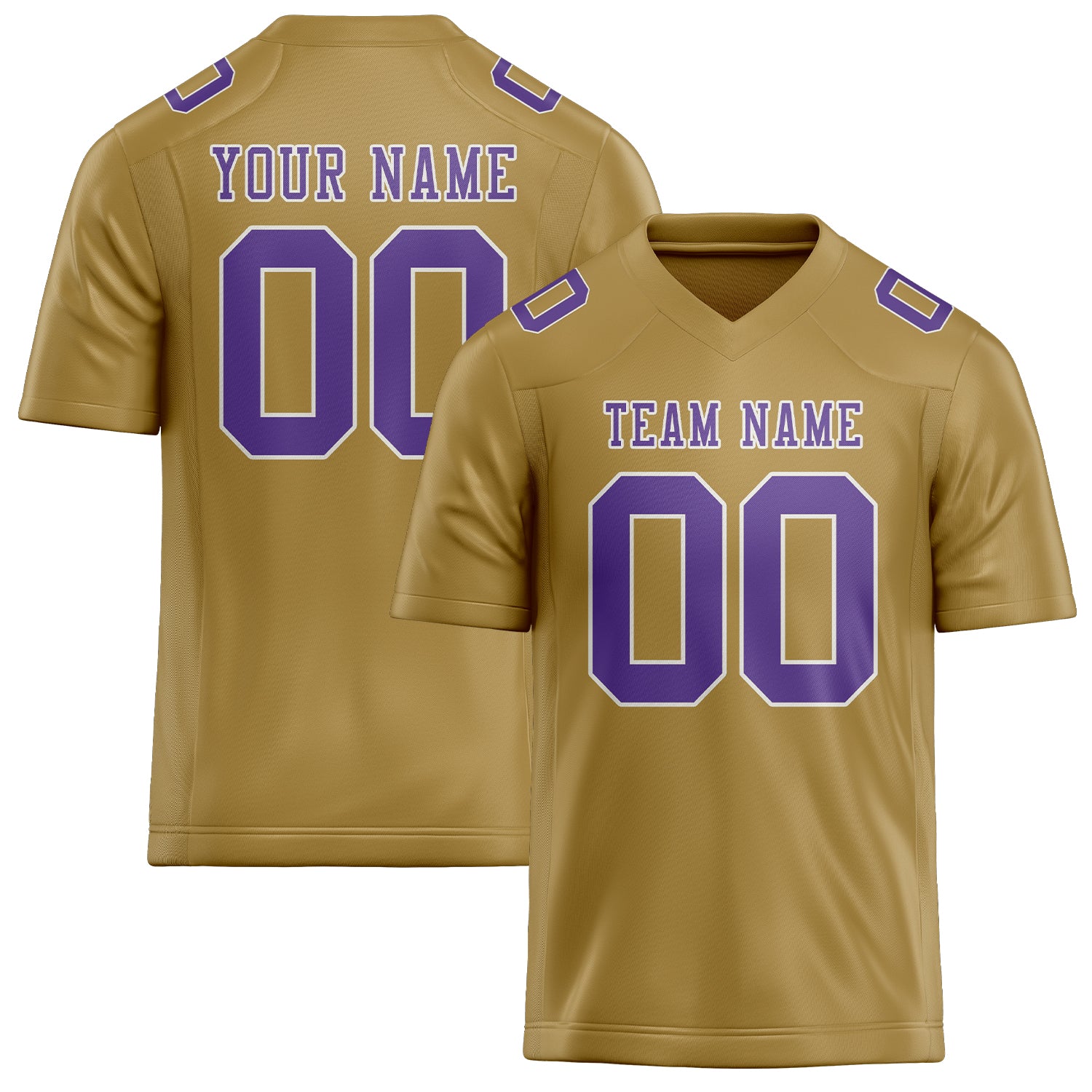 Maßgeschneidertes Professionelles Khaki Lavendel Rugbytrikot