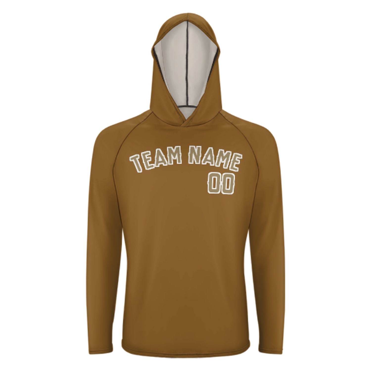 Maßgeschneidertes Khaki Hellkhaki UV-Hoodie