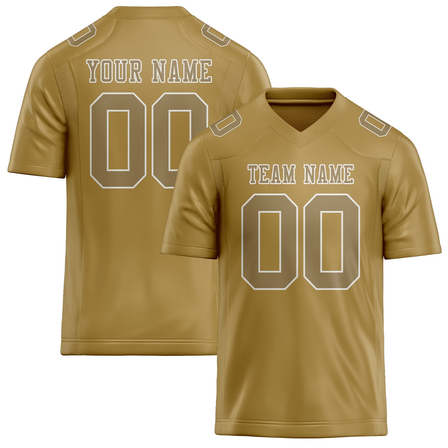 Maßgeschneidertes Professionelles Khaki Hellkhaki Rugbytrikot