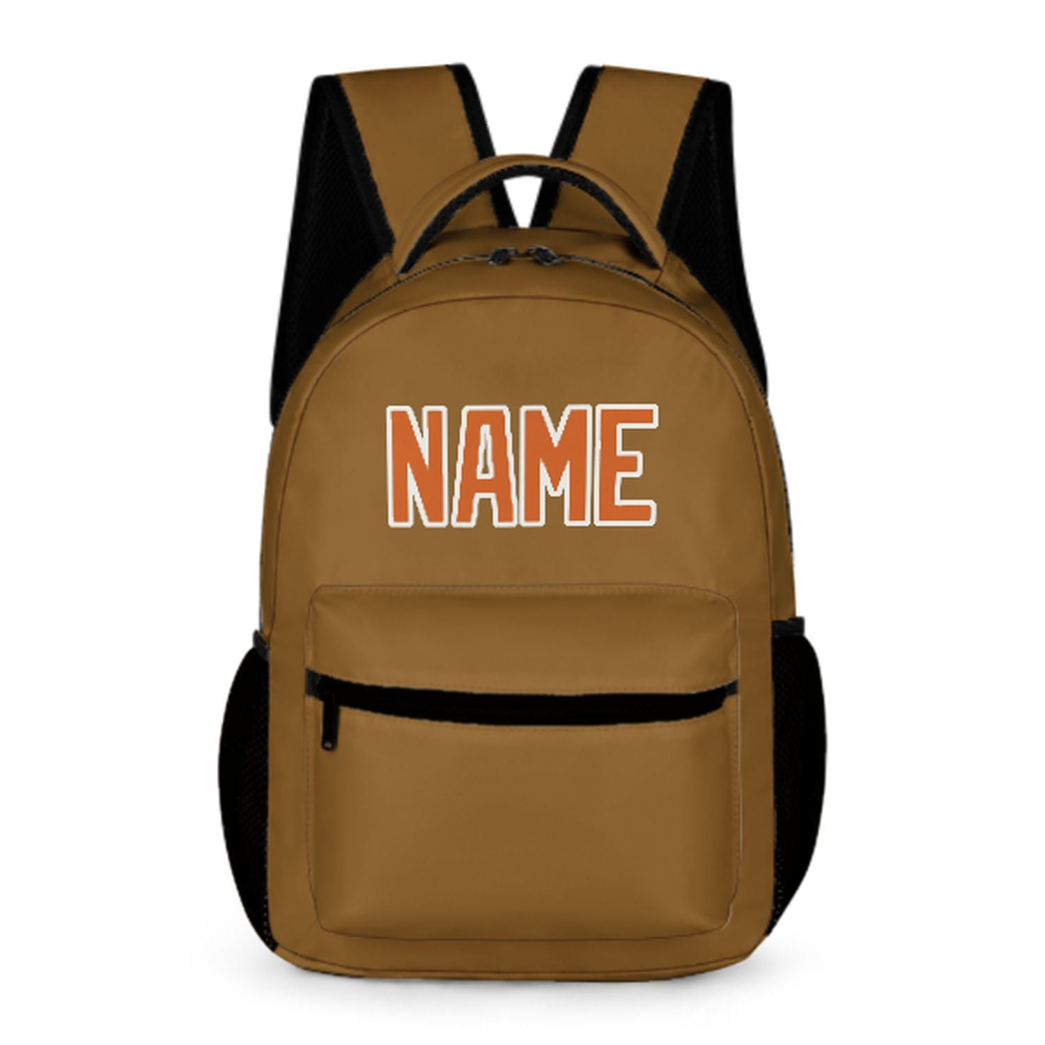 Maßgeschneidertes Khaki Orange Kinderrucksack