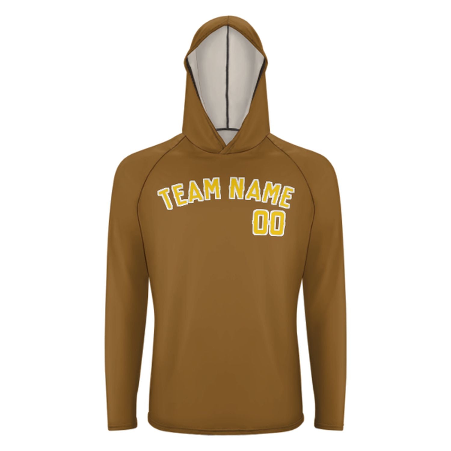 Maßgeschneidertes Khaki Gold UV-Hoodie