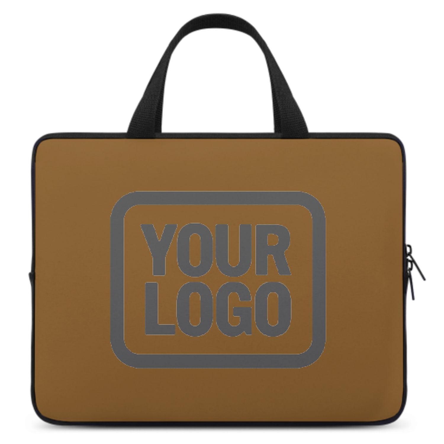 Maßgeschneidertes Khaki Dark Grey Laptop Tasche