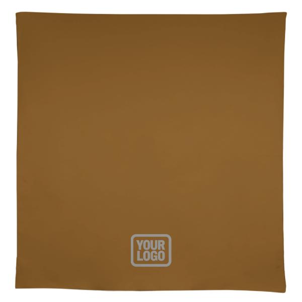 Tovaglia quadrata su misura color kaki e grigio scuro