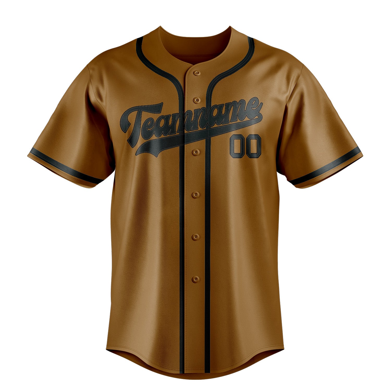 Benutzerdefiniertes Professionelles Khaki Dunkelgrau Baseballtrikot