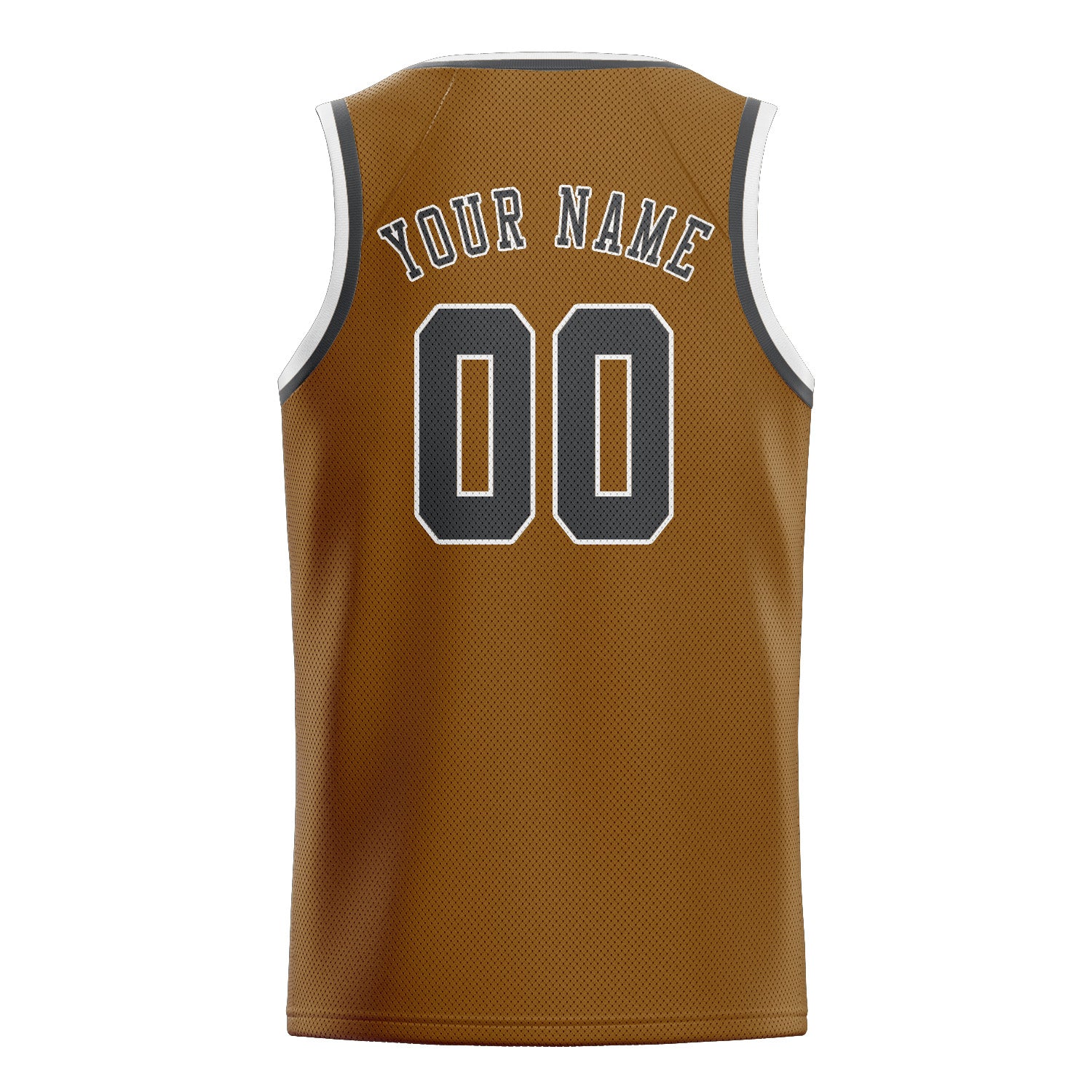 Benutzerdefiniertes Professionelles Khaki Dunkelgrau Basketballtrikot