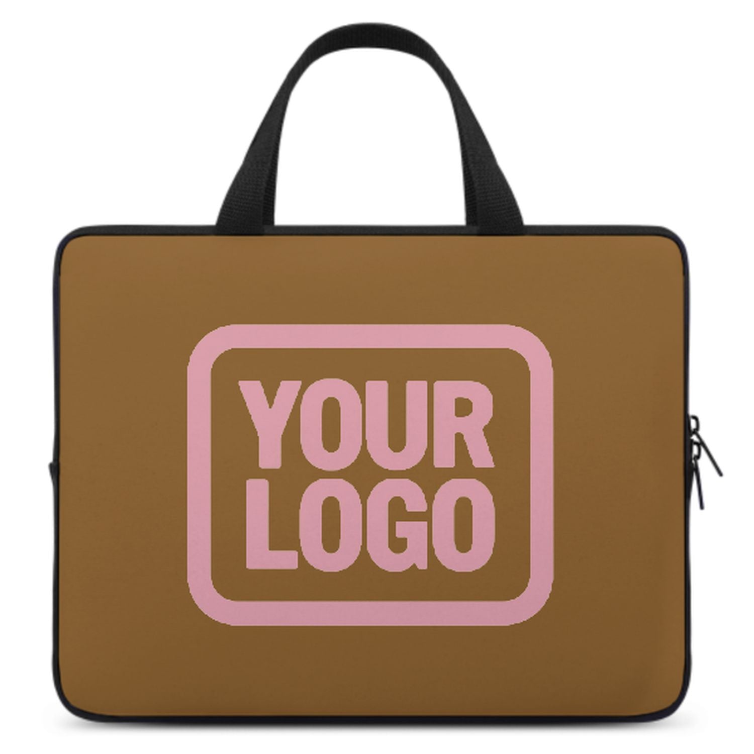 Maßgeschneidertes Khaki Light Pink Laptop Tasche