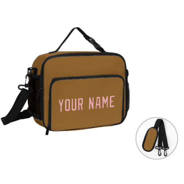 Tailor Khaki Light Pink Lunch bag