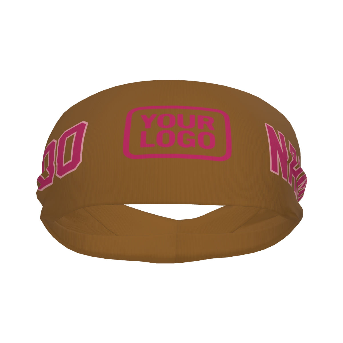 Fascia sportiva rosa kaki personalizzata