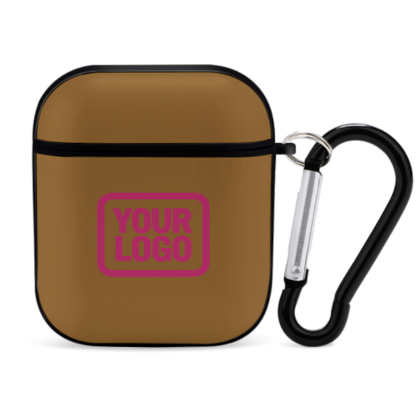 Maßgeschneidertes Khaki Rosarot AirPods-Hülle