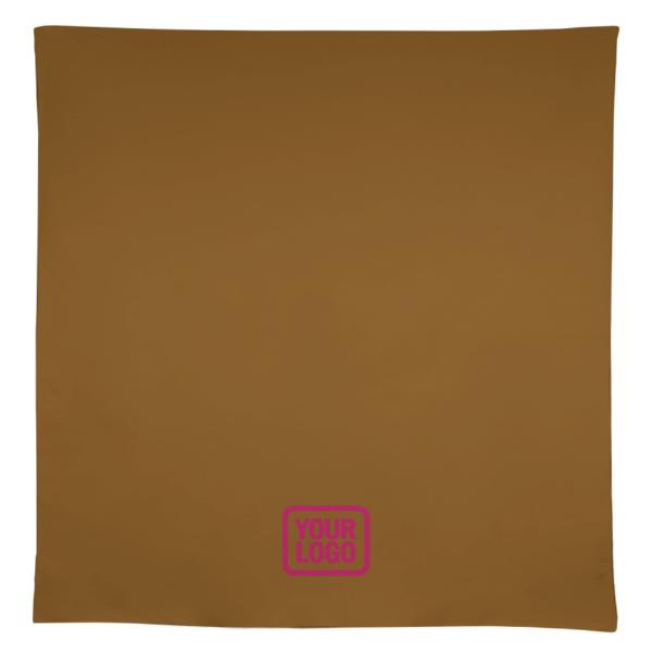 Tovaglia quadrata rosa kaki personalizzata