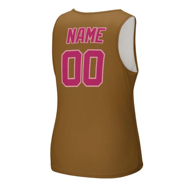 Maßgeschneidertes Khaki Rosarot Herren Tanktop