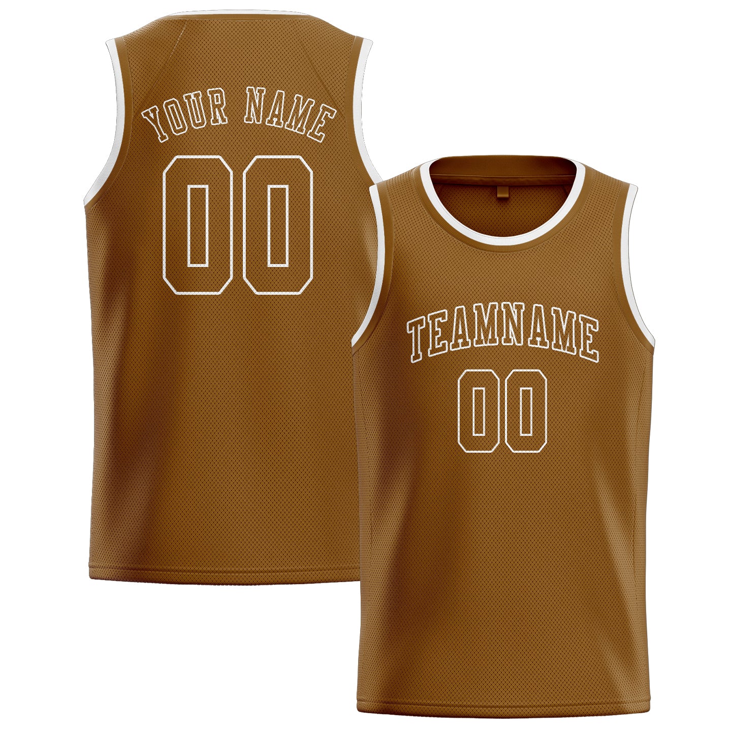 Benutzerdefiniertes Professionelles Khaki Khaki Basketballtrikot