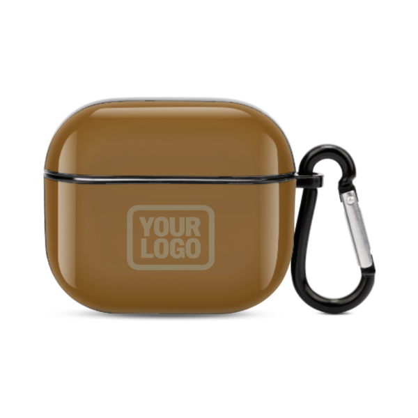 Maßgeschneidertes Khaki Hellkhaki AirPods-Hülle (3. Generation)