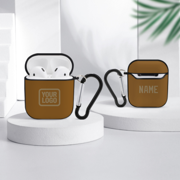 Maßgeschneidertes Khaki Hellkhaki AirPods-Hülle