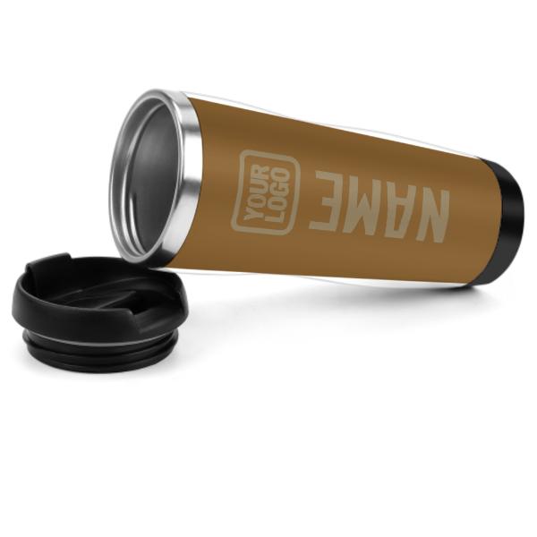 Maßgeschneidertes Khaki Hellkhaki Edelstahlbecher