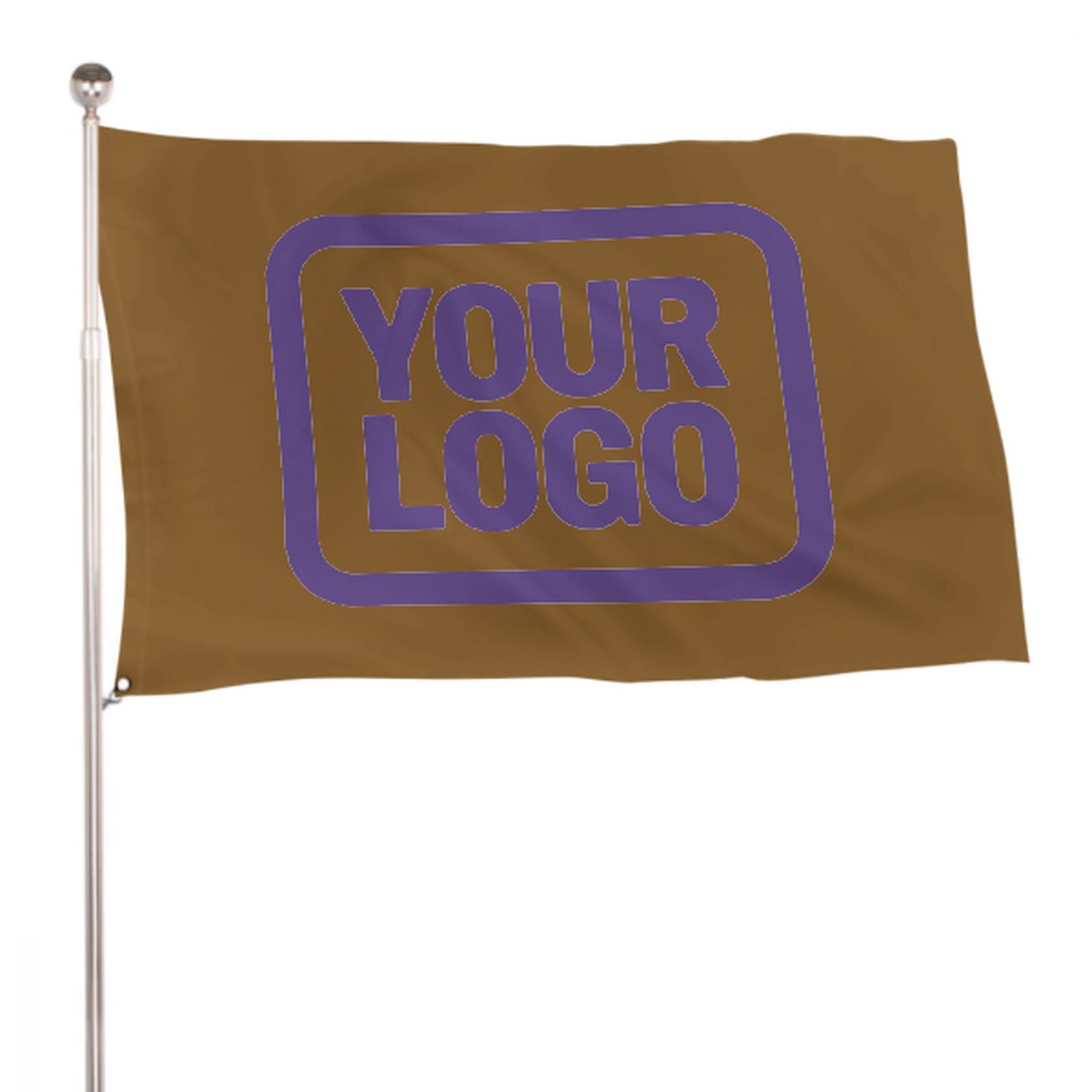 Maßgeschneidertes Khaki Lavendel Flagge