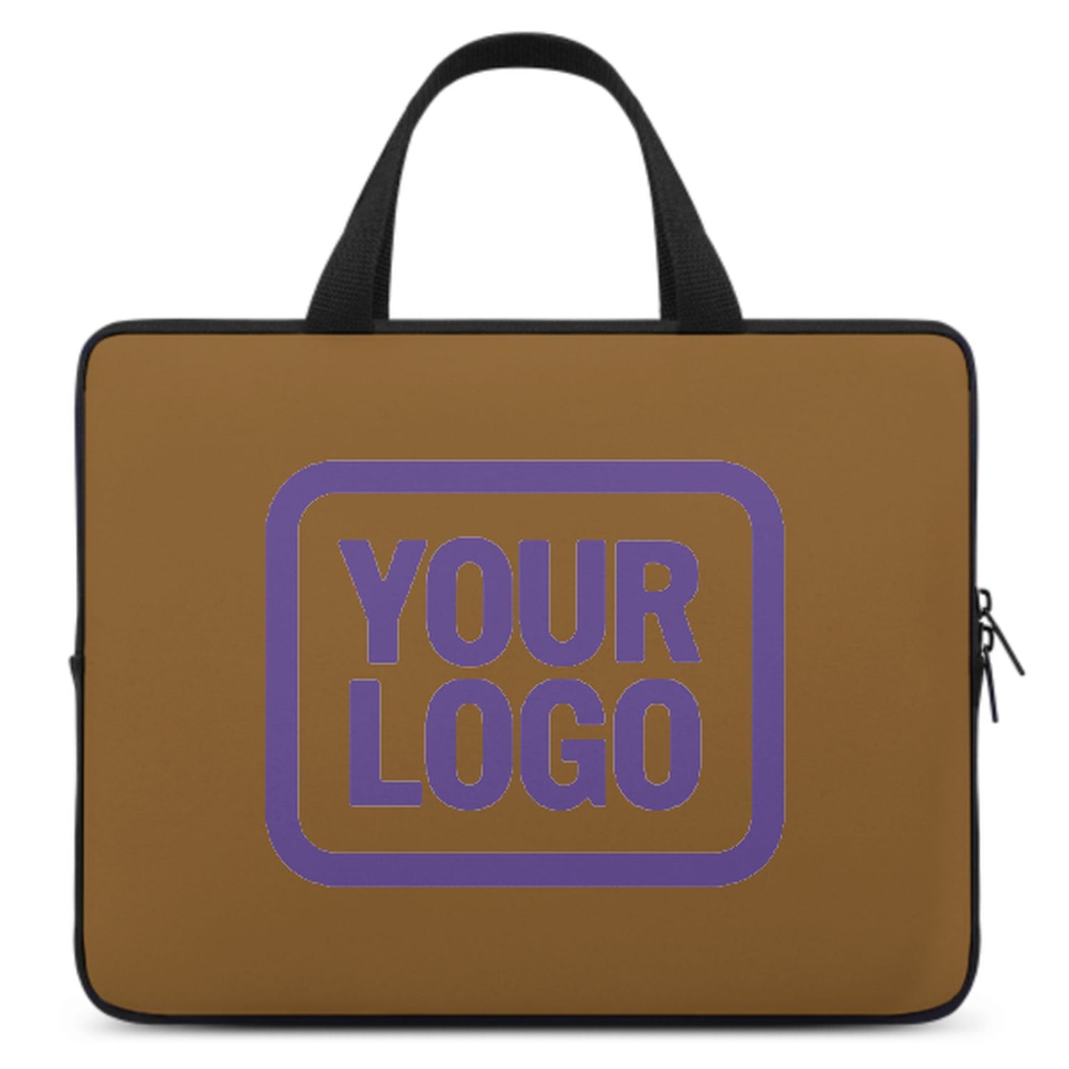 Maßgeschneidertes Khaki Light Purple Laptop Tasche