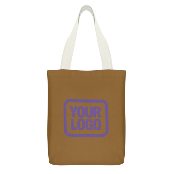 Maßgeschneidertes Khaki Lila Canvas Tragetasche