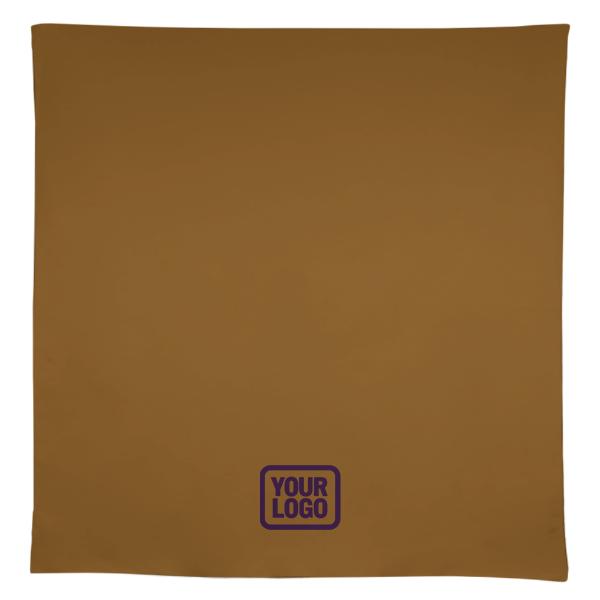 Tovaglia quadrata personalizzata color kaki e lavanda