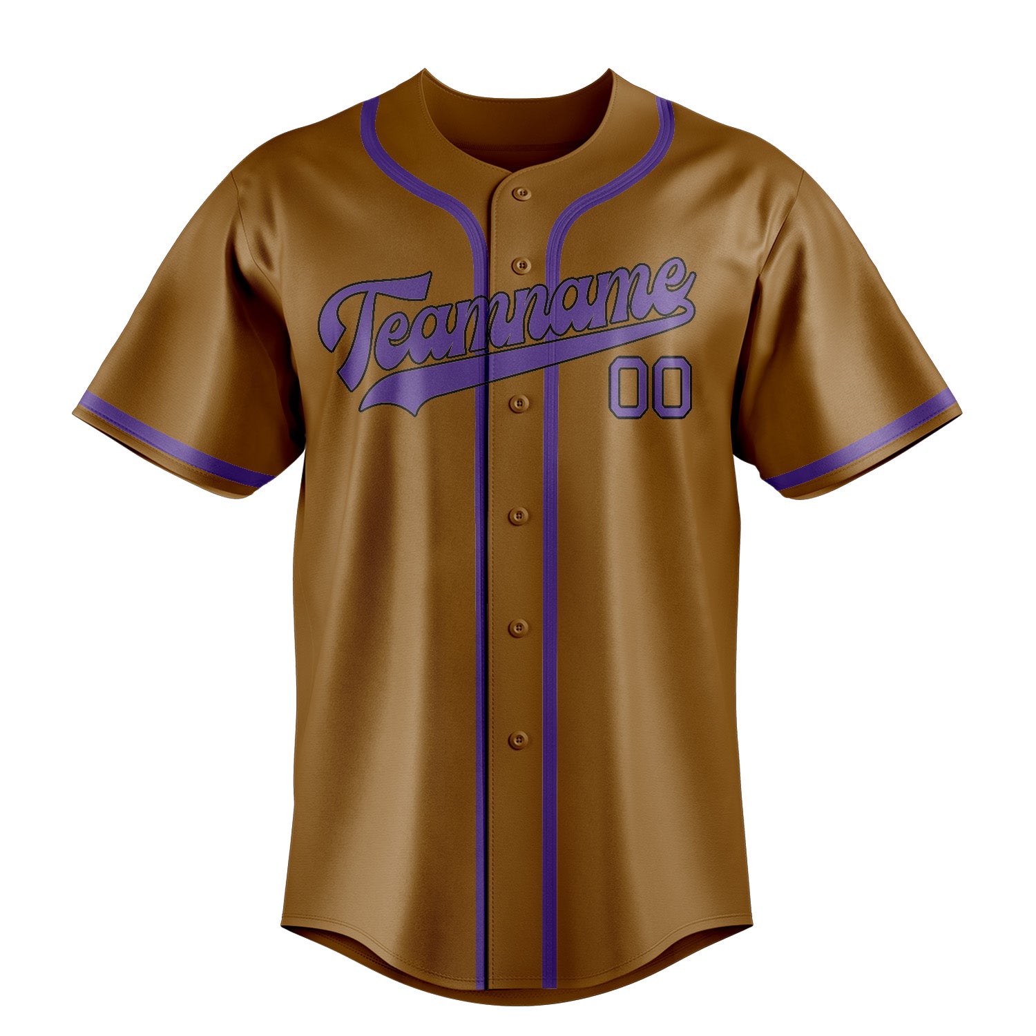 Benutzerdefiniertes Professionelles Khaki Lavendel Baseballtrikot