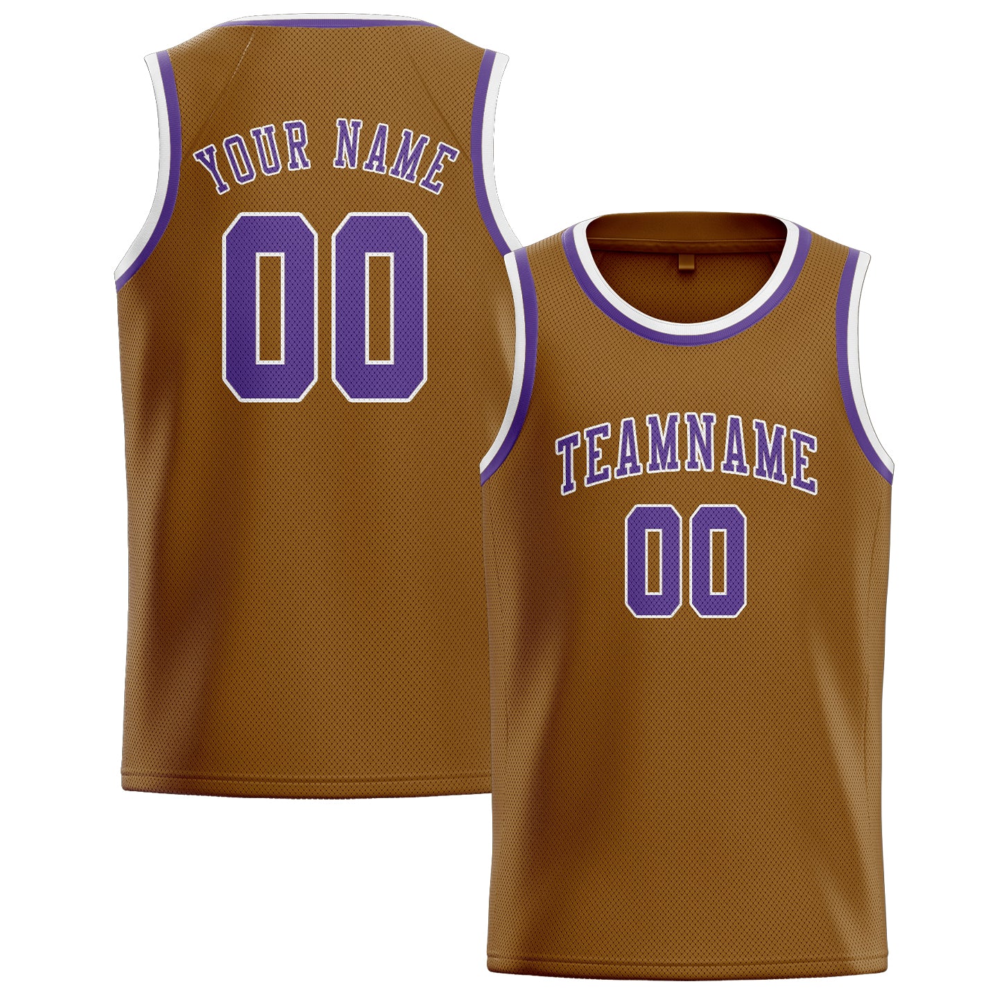 Benutzerdefiniertes Professionelles Khaki Lavendel Basketballtrikot