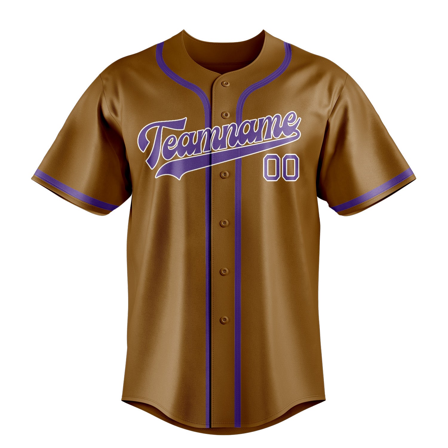 Benutzerdefiniertes Professionelles Khaki Lavendel Baseballtrikot