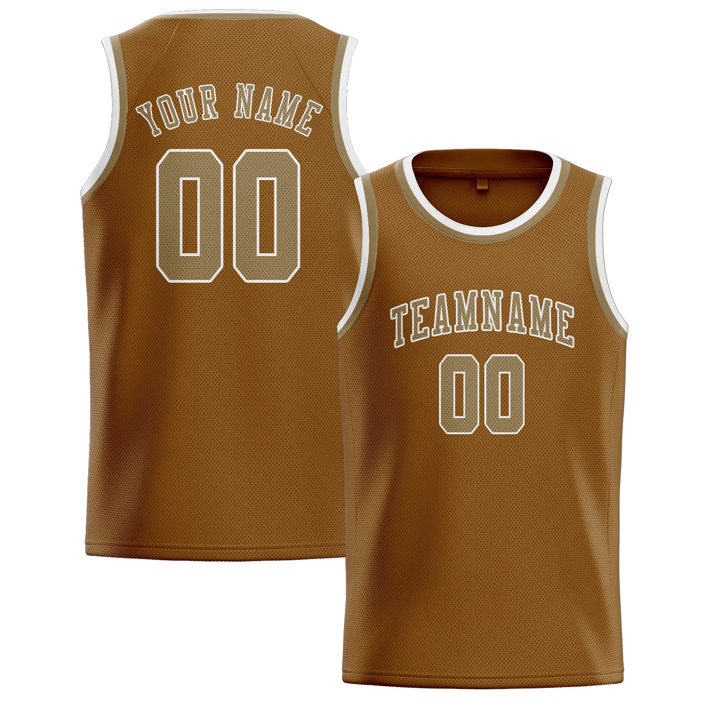 Benutzerdefiniertes Professionelles Khaki Hellkhaki Basketballtrikot