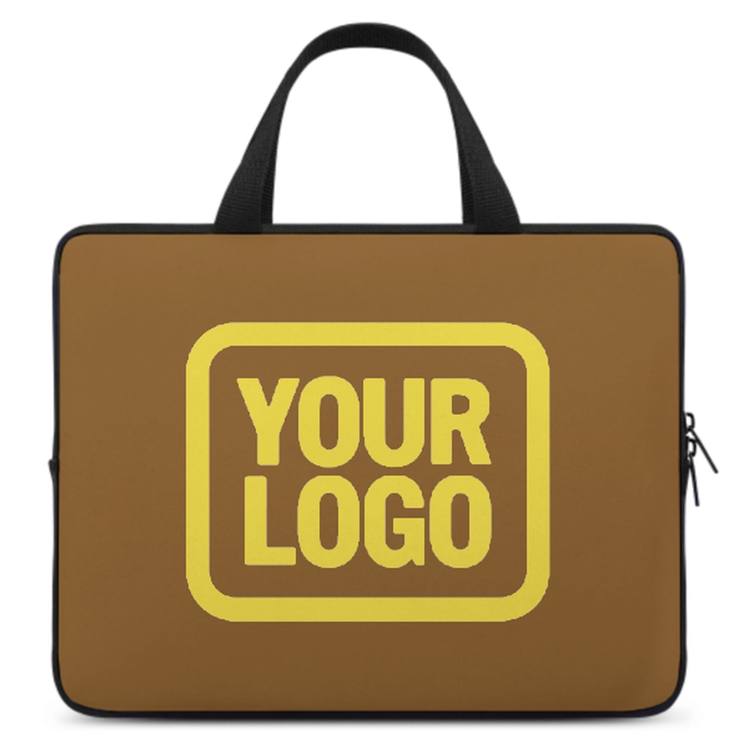 Maßgeschneidertes Khaki Light Yellow Laptop Tasche