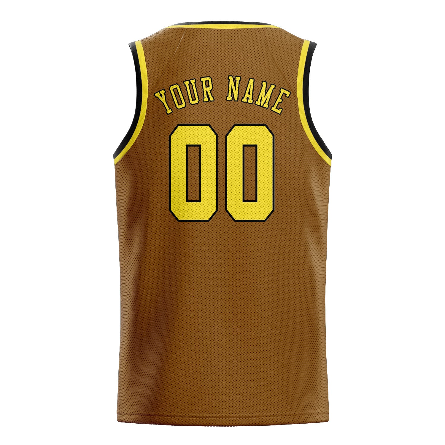 Benutzerdefiniertes Professionelles Khaki Blassgelb Basketballtrikot