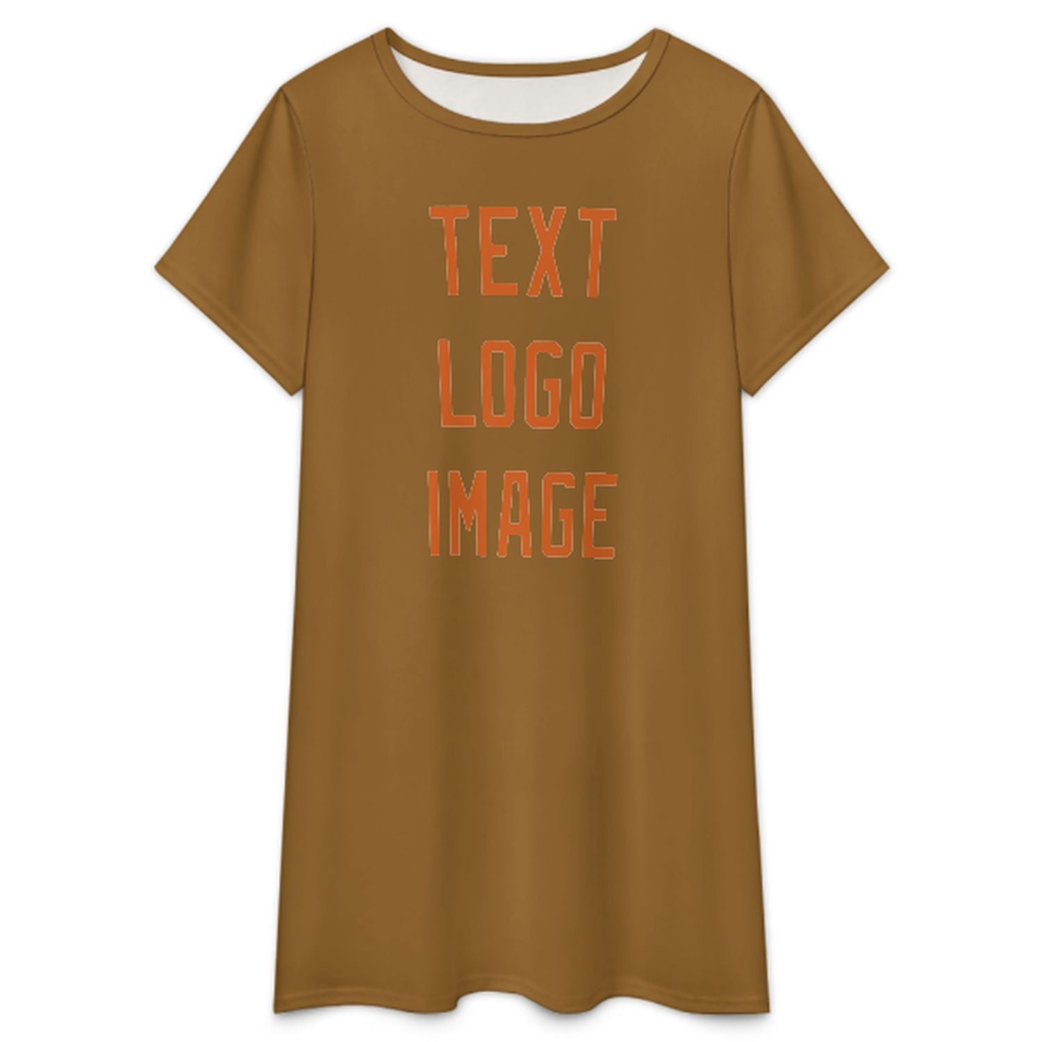 Maßgeschneidertes Khaki Orange Nachthemd