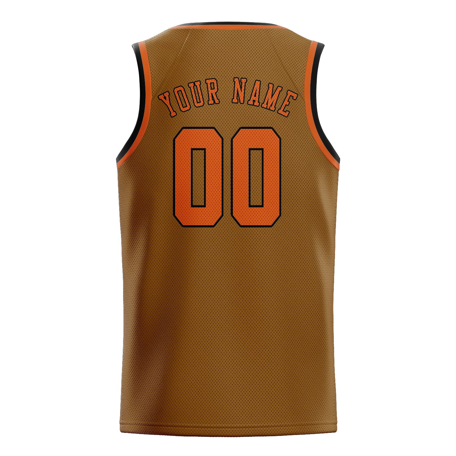 Benutzerdefiniertes Professionelles Khaki Orange Basketballtrikot