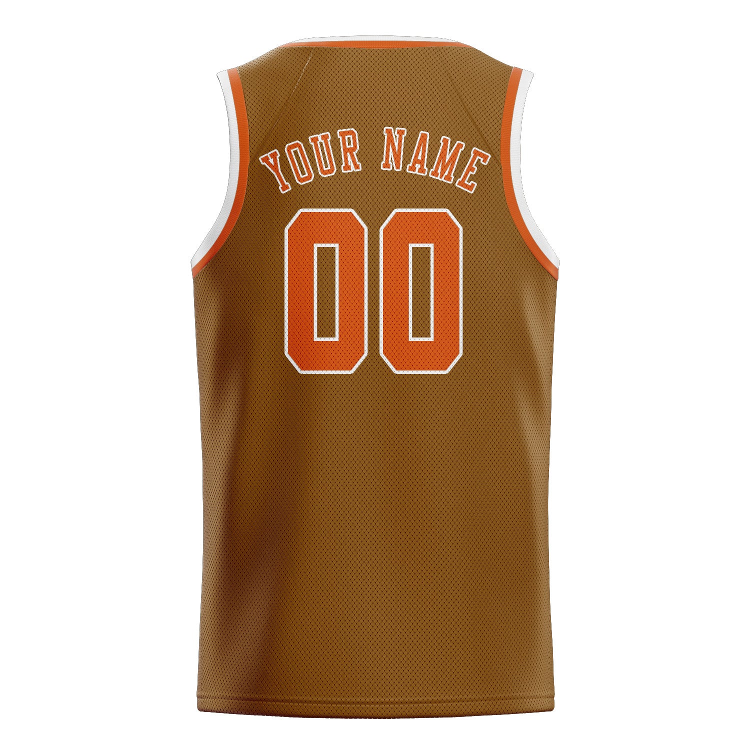 Benutzerdefiniertes Professionelles Khaki Orange Basketballtrikot