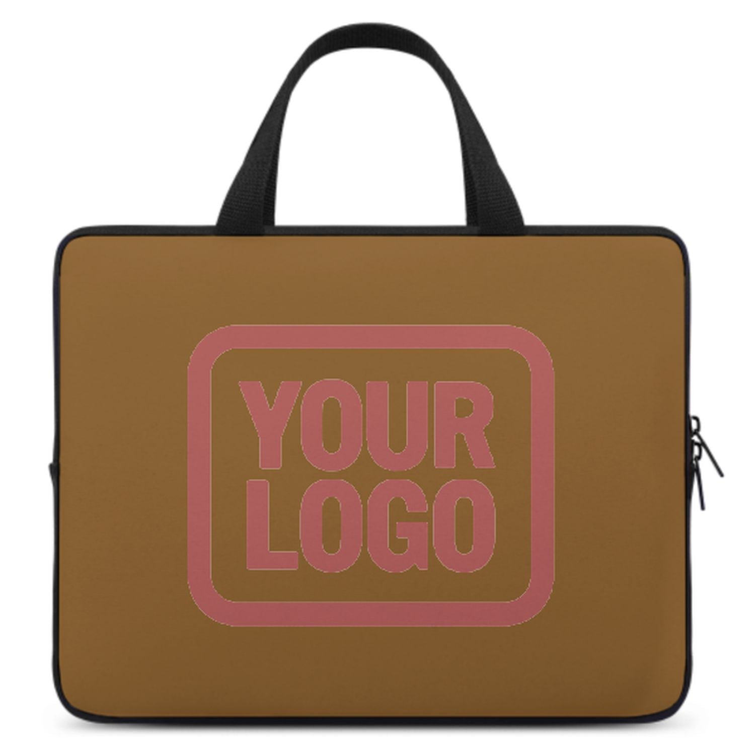 Maßgeschneidertes Khaki Copper Rose Laptop Tasche