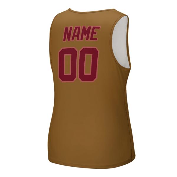 Maßgeschneidertes Khaki Karmesinrot Herren Tanktop
