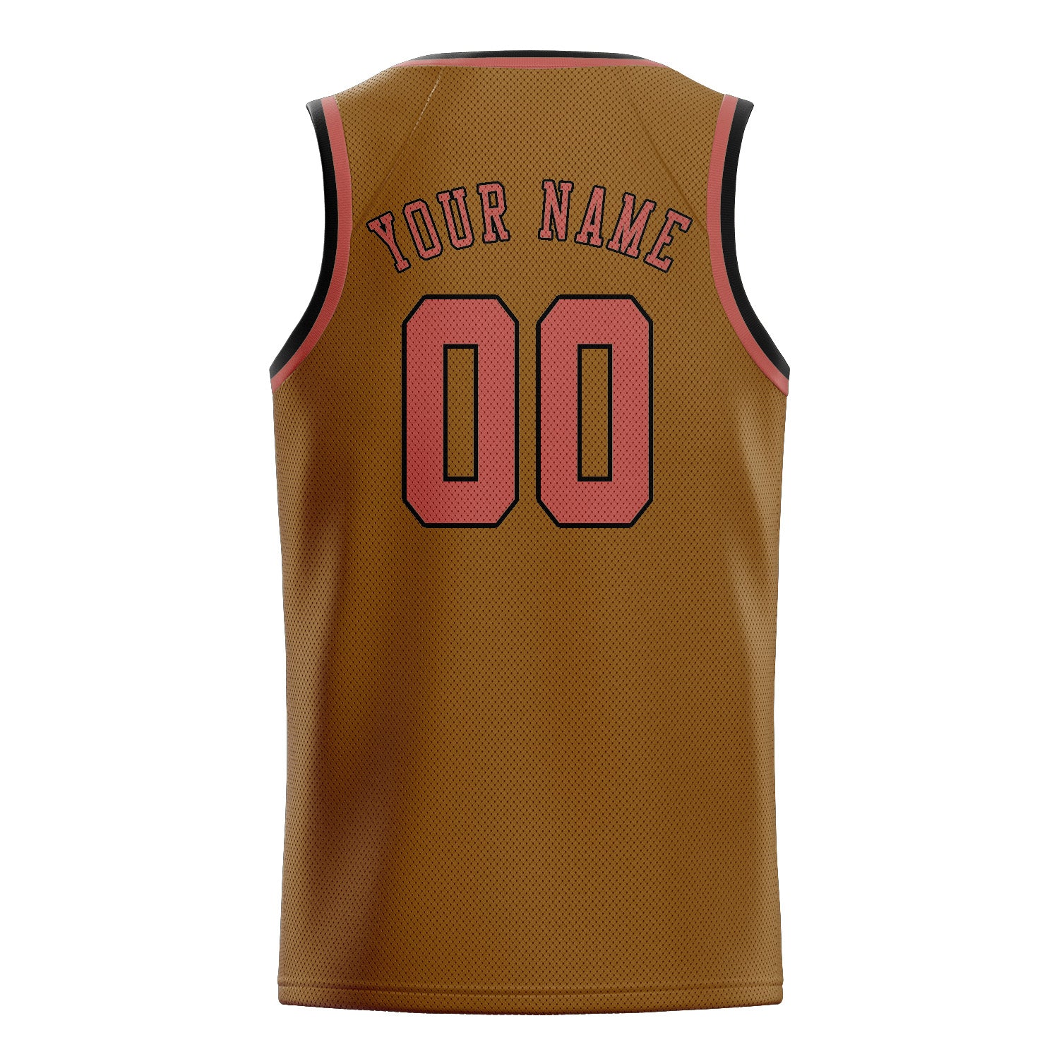 Benutzerdefiniertes Professionelles Khaki Kupferrose Basketballtrikot