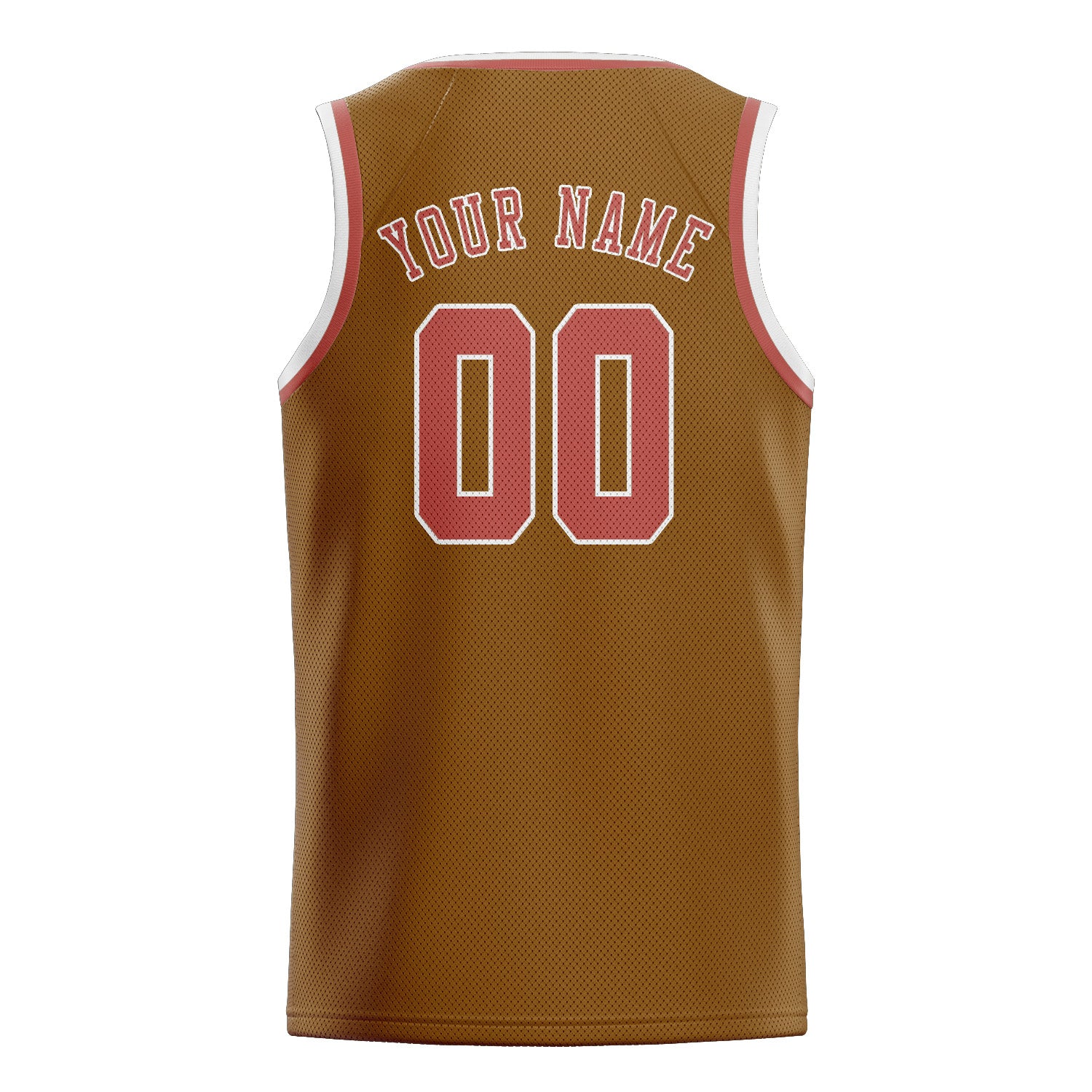 Benutzerdefiniertes Professionelles Khaki Kupferrose Basketballtrikot