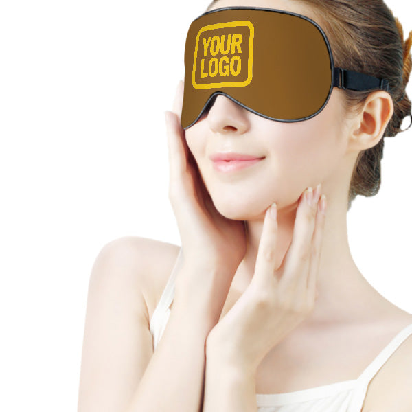 Maßgeschneidertes Khaki Gold Schlafmaske