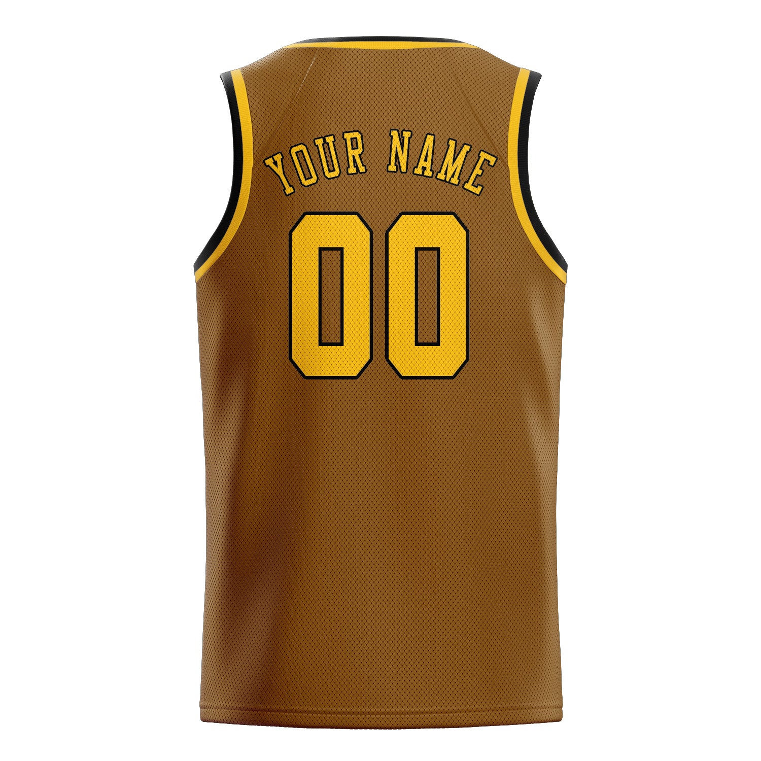 Benutzerdefiniertes Professionelles Khaki Gold Basketballtrikot