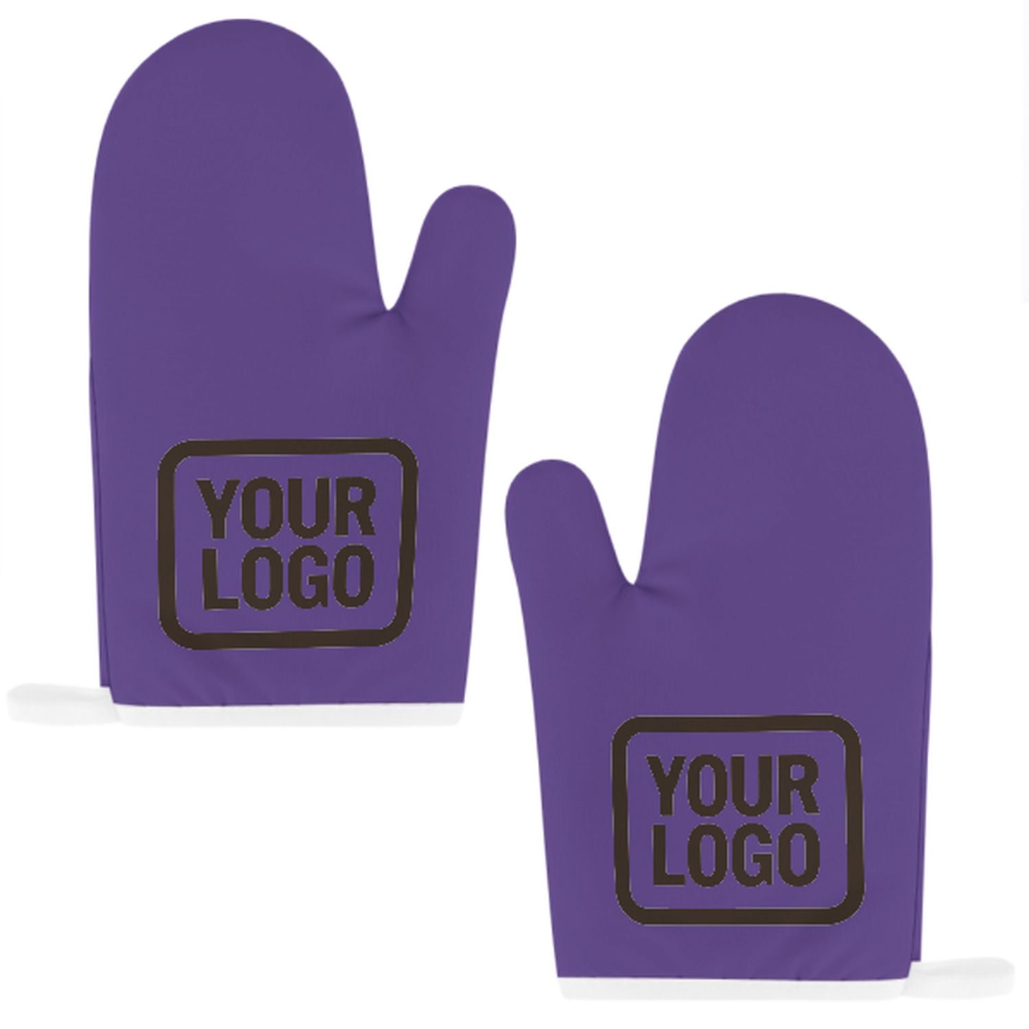 Maßgeschneidertes Lavendel  Braun Topfhandschuh Set – 2-teilig